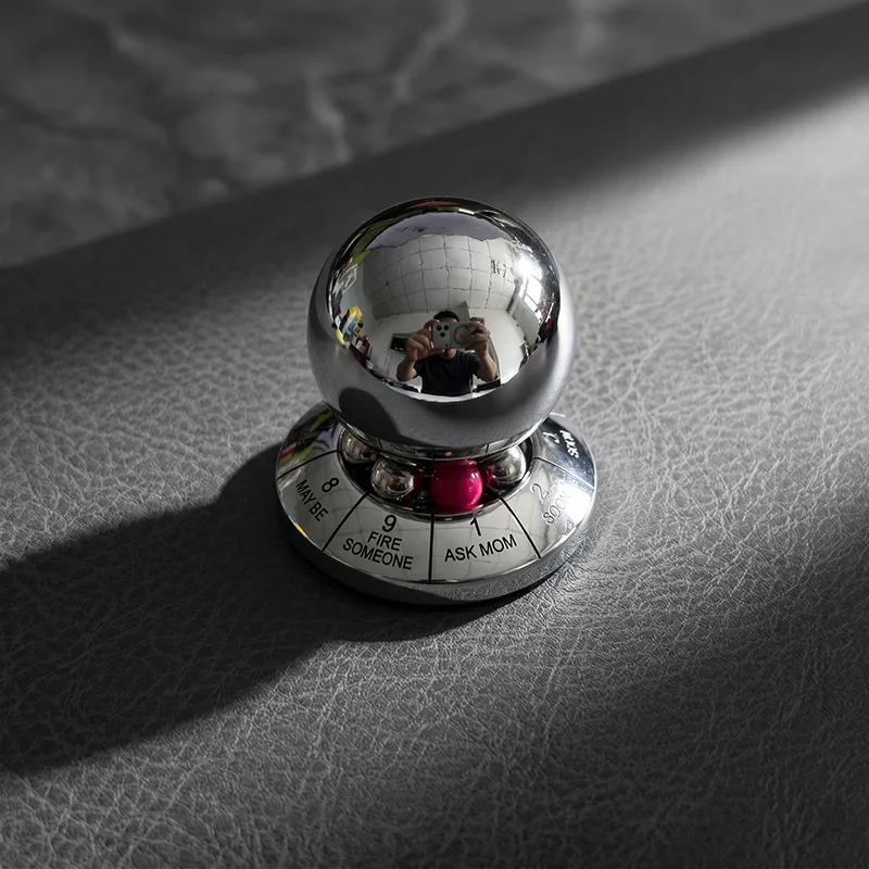 Decision Ball Zinc Alloy Lucky Ball Rotating Gyro Metal Creative Destiny Decision Ornament Crafts