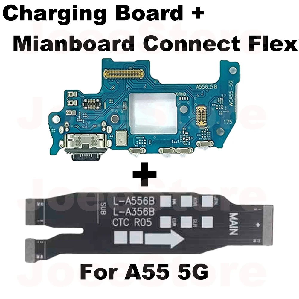 Charging Port Board For Samsung Galaxy A15 A25 A35 A55 5G A05 A05S Fast Charge Motherboard Connect Charging USB Dock Flex Cable