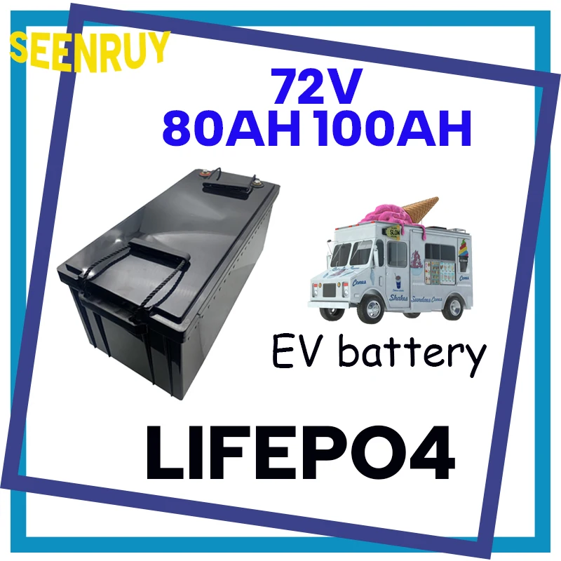 

NEW LFP battery 72V 80AH 100AH Customizable LIFEPO4 for Outdoor dining car RV Houseboat Bus Various energy storage systems