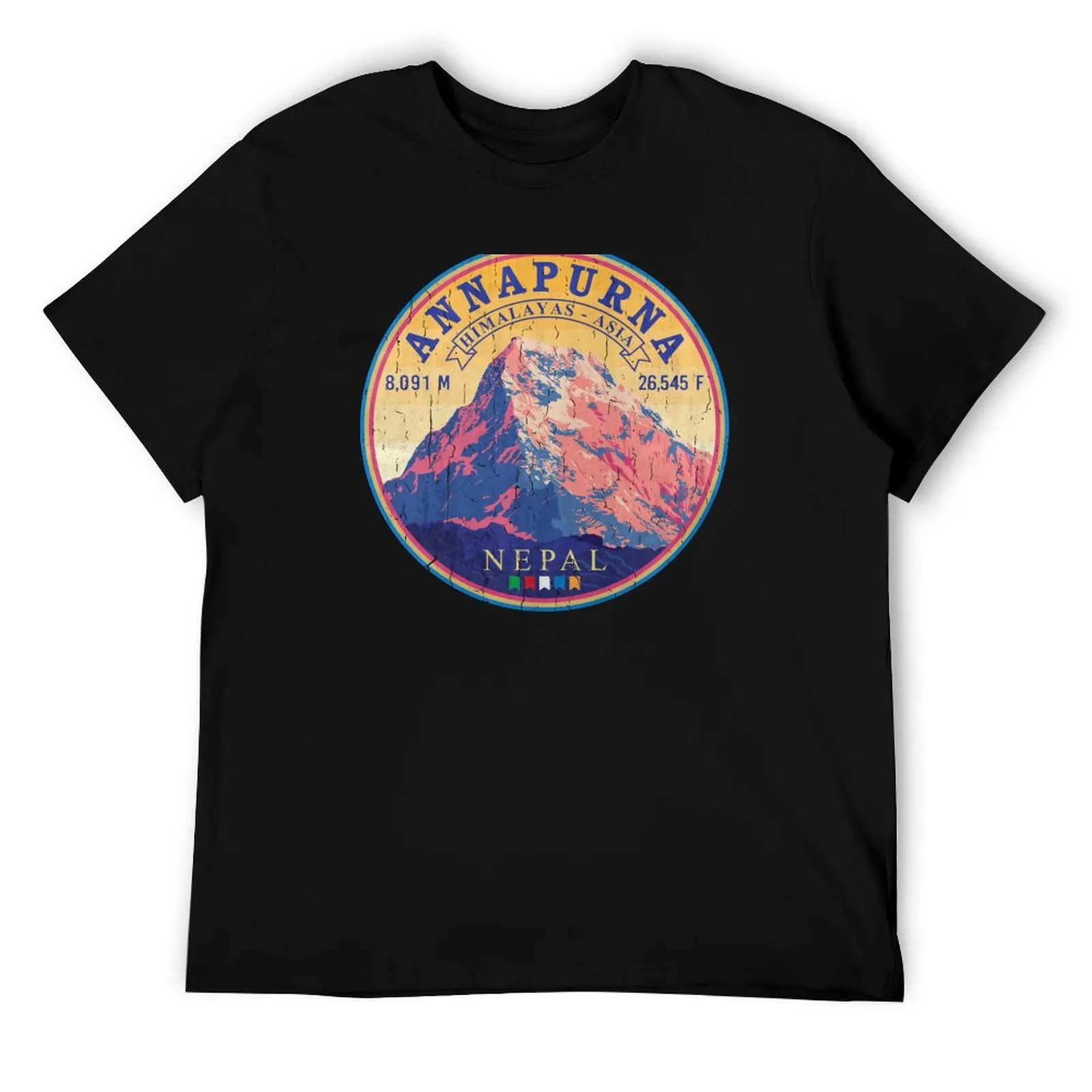 

Annapurna Vintage Emblem V01 T-Shirt man t shirts for men casual mens graphic t shirts cotton t shirt pack T-Shirt
