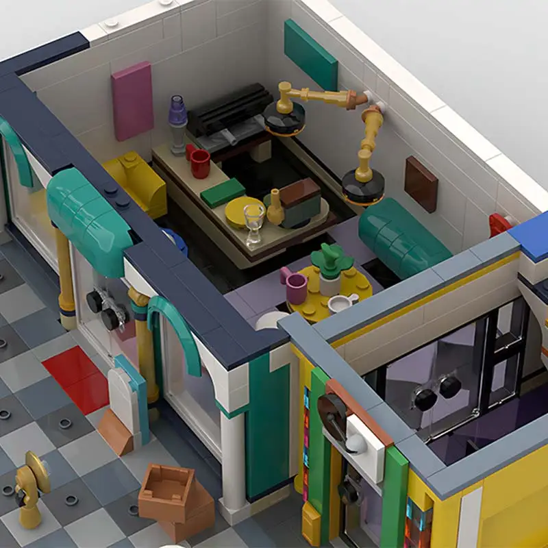 스트리트 뷰 시리즈 모듈형 라디오 방송국 도시 건축 블록 유명 건축물 DIY 브릭 모델 조립 장난감 크리스마스 선물