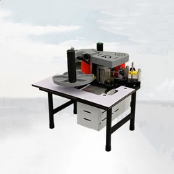 Woodworking Portable Edge Bander Banding Machine 45 Degrees Tilting PVC Double Side Gluing Woodworking Equipment