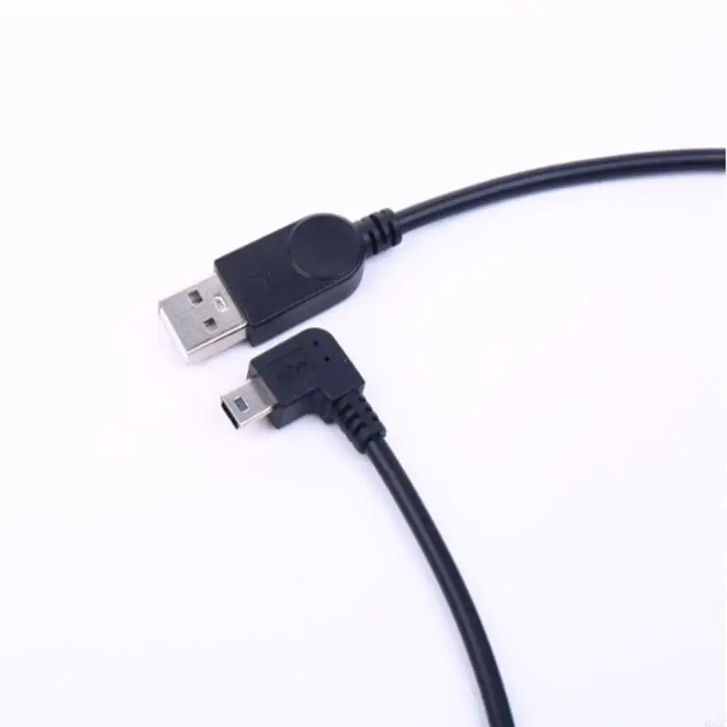 HX5C 90도 미니 USB 데이터 케이블 표준 USB2.0 입력 USB에 미니 USB 커넥터