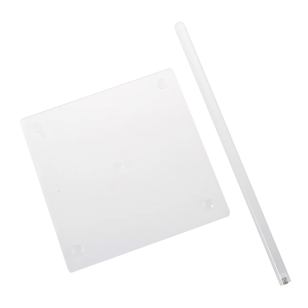 الاكريليك دونات حامل 147X147X254 مللي متر واضح كعكة رف شاشة قاعدة قوية لحفل زفاف عيد ميلاد دونات علاج حامل #5