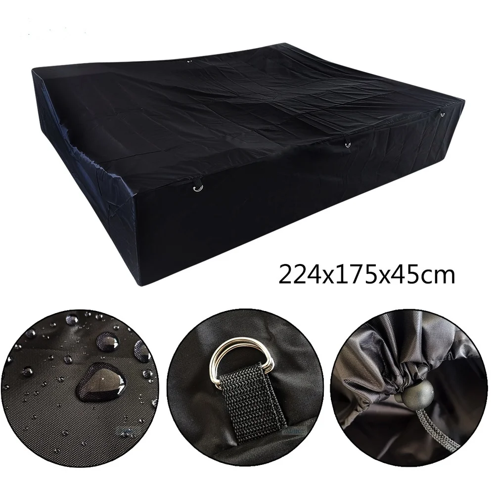 1 Piece Waterproof Oxford Cloth Trailer Cover Dust Wind Protection Outdoor Camper Vehicle Shelter Accessories