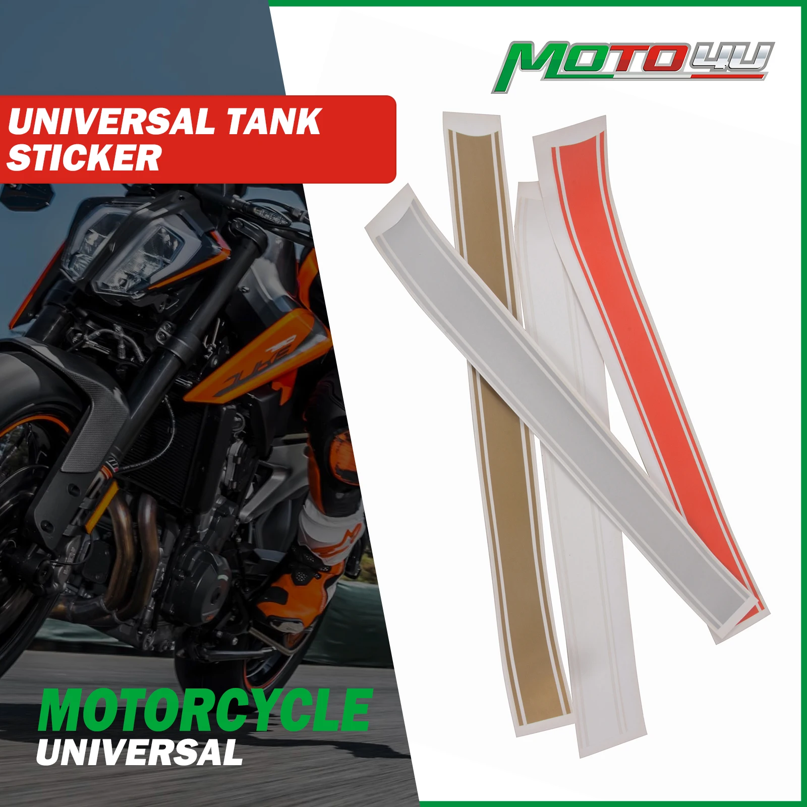 

1PC Cafe Racer Tank Cowl Waterproof Stripe Pinstripe Decal Sticker Motorcycle Middle section Stickers DIY Decoration Accessories