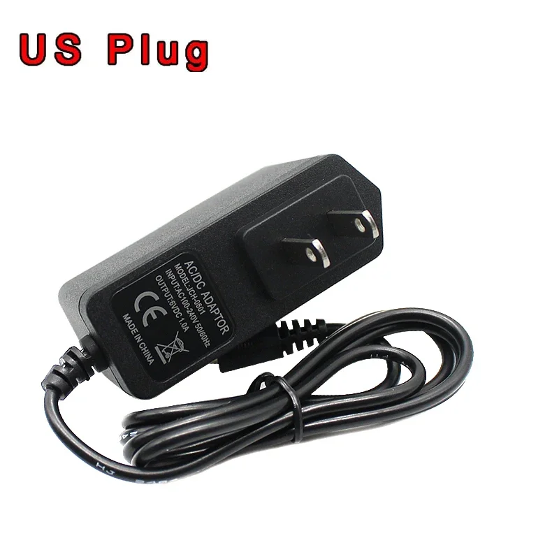 6V 1A  AC to DC 100V-240V Wall Charger Power Supply 1000ma Adapter Converter adaptor Transformer US EU Plug charging 5.5mm*2.5mm