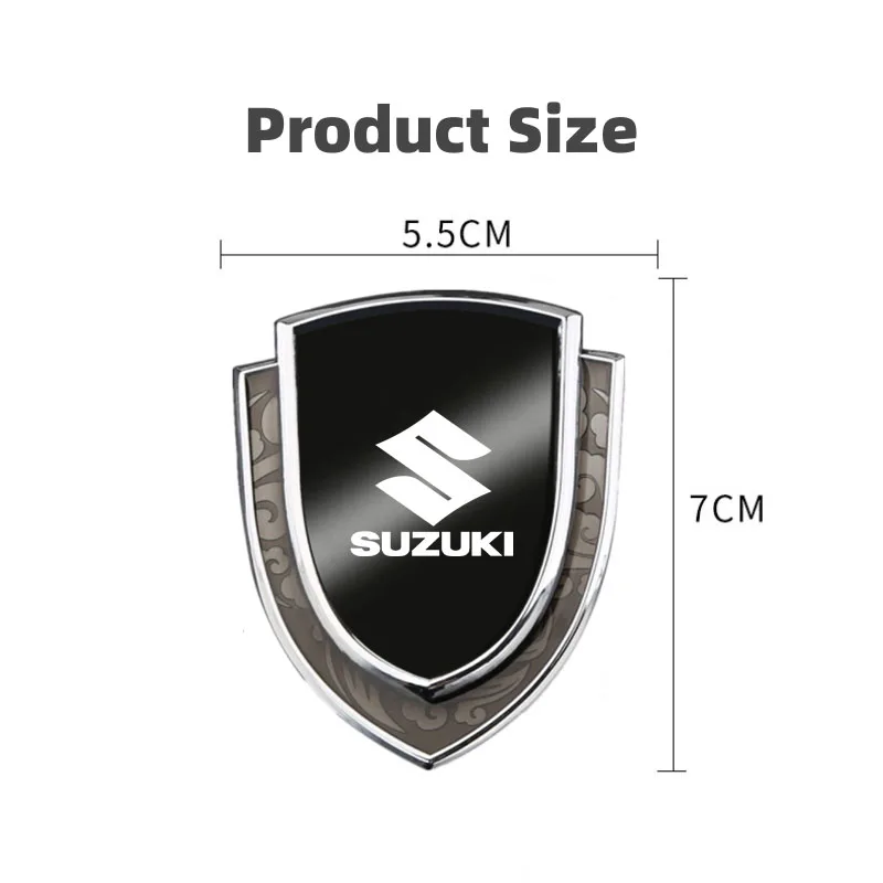 3D Meta Car Sticker Auto Door Trunk Car Body Shield Emblem Protective Sticker for Suzuki S-Cross SX4 Swift XL-7 Car Accessorie