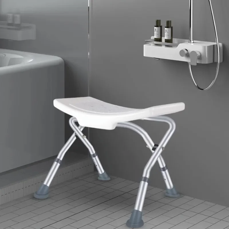 

Aluminum Alloy Bath Chair – Adjustable Non-Slip Stool for Elderly, Folding Pregnant Woman Bath Seat, Shower Room Furniture