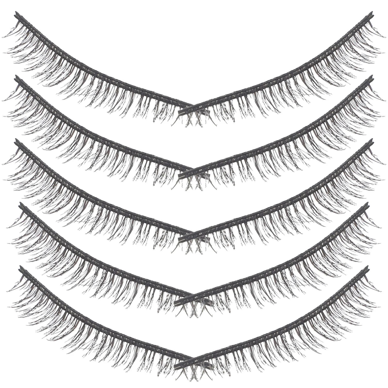 

Long Natural False Eyelashes Soft Fiber Lashes For Wedding Party Daily Wear Makeup Extension Tools