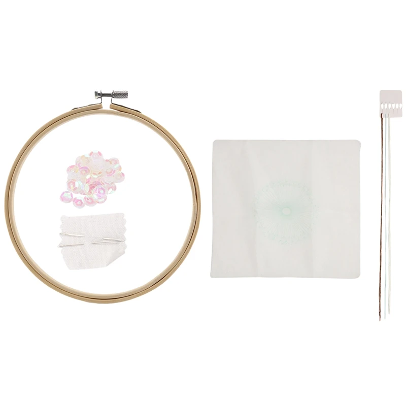 Kits de bordado para principiantes, diente de león creativo, bordado a mano, punto de cruz, Kit de manualidades con patrón de Color, tela, Ba