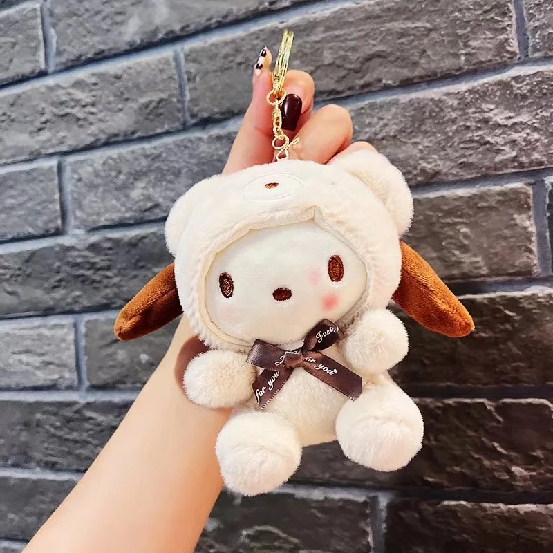 سانريو قلادة أفخم مرحبا كيتي ميلودي Kawaii لطيف جرلي القلب الكرتون أفخم إكسسوارات دمي التعبئة والتغليف حلية قلادة الهدايا #5