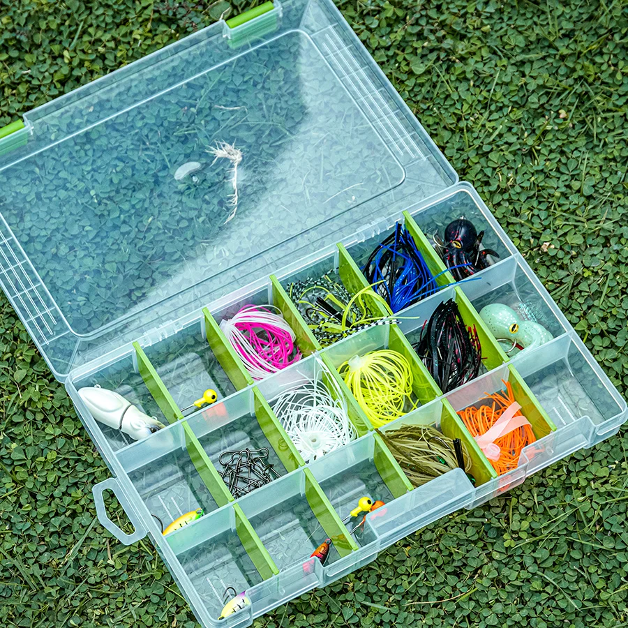 Goture Adjustable Plastic Fishing Lure Box Hook Tackle Box Storage Case Portable Tackle Multifunctional Organizer Fishing Boxes image 6