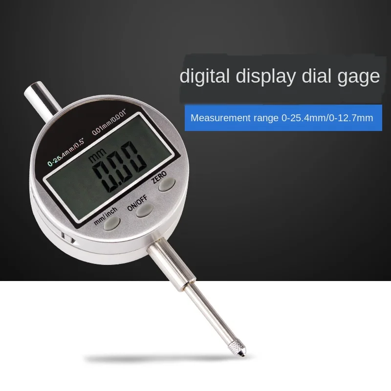 High-Precision Digital Display Dial Gage/0-12.7mm/0-25.4mm Indicator/3V Battery Cap Type