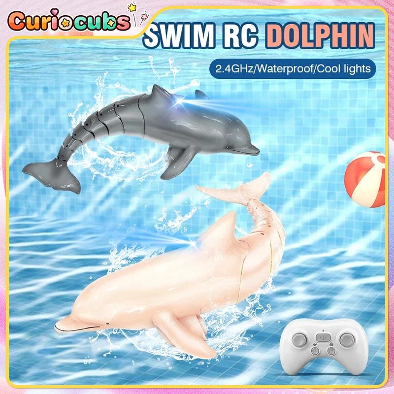 

2.4G Remote Control Dolphin Manta Ray Electric Toy Simulation Fish Remote Control Animal Boat Outdoor Pool Water Toy Kid Gift