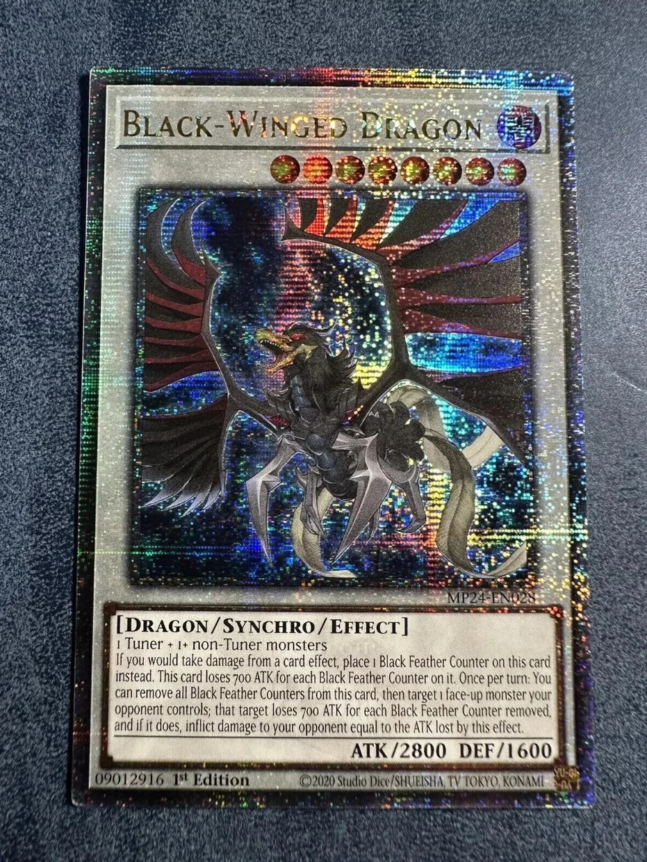 Yugioh KONAMI TCG MP24-EN028 Black-Winged Dragon 25th Quarter Century Secret English 1st Edition Collection Mint Card