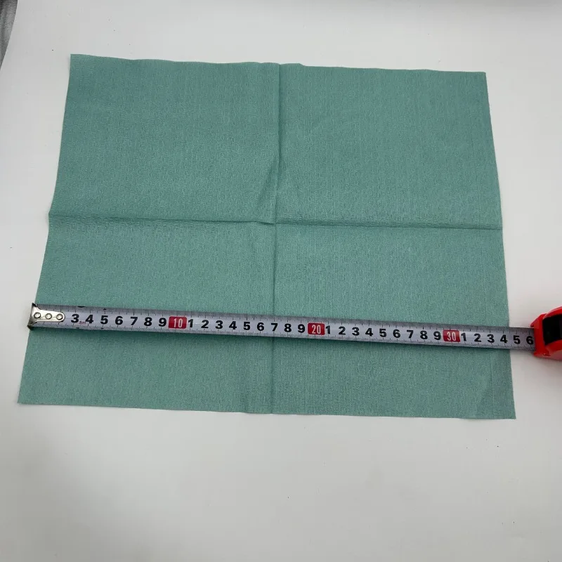 Pulisci il panno sgrassante, l'immagine principale è verde 28x34 cm, una scatola da 300 pezzi.