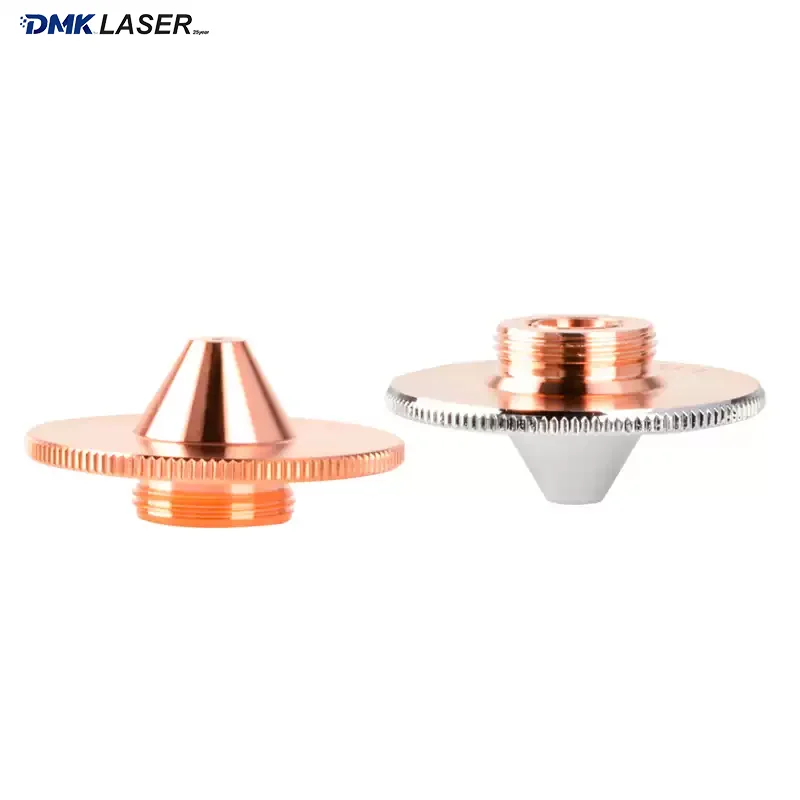 Straw Hat Raised Style Laser Cutting Nozzle D28M11 Single/Double D32M14 Chrome Plated Laser Cut Nozzle For HANS WSX HSG Raytools