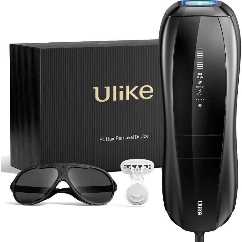 Ulike Laser Hair Removal for Men, Ulike X Plug-in IPL Hair Removal with Ice-Cooling, Dual Lights &Skin Senor for Nearly Painless