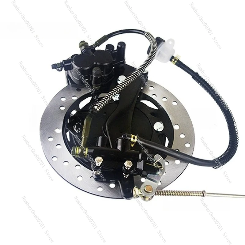 

Motorcycle drum modification disc set rear disc caliper lower pump brake disc rear wheel modification (The caliper is defective)