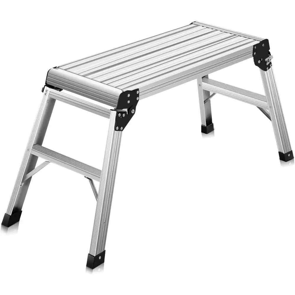 Aluminum Work Platform Step Stool with 225 lb. Load Capacity