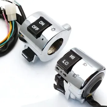 GY6 Moped Retro Scooter 125cc 150cc 용 오른쪽 또는 왼쪽 크롬 도금 제어 스위치