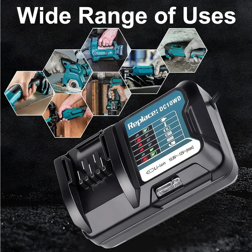 DC10WD BL1015 شاحن بطارية استبدال لماكيتا 10.8 فولت 12 فولت BL1016 BL1021B BL1041B FD05 DT03 RJ03Z SH02Z PH04Z DC10SB شاحن #6