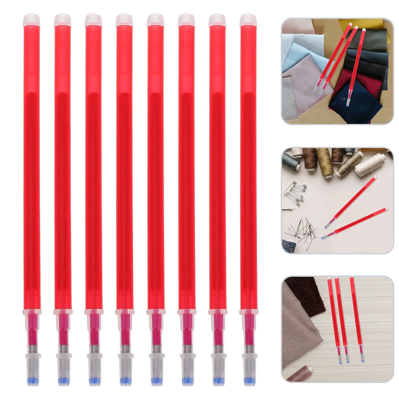 

100Pcs Heat Disappearing Pens High Temperature Erasable Fabric Marking Pens Sewing Quilting Embroidery Heat Erasable Fabric Pen