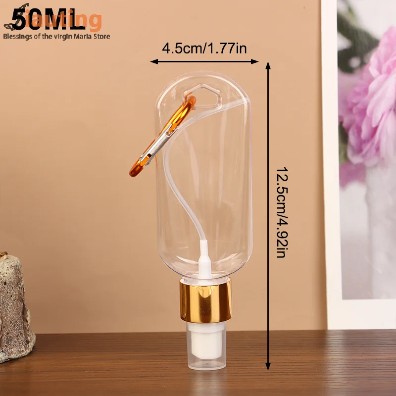 

30/50 мл дорожный аксессуар с карабином, крючком, инструмент для макияжа, откидная крышка, бутылка для лосьона, пустые контейнеры для духов, спирта, распылителя