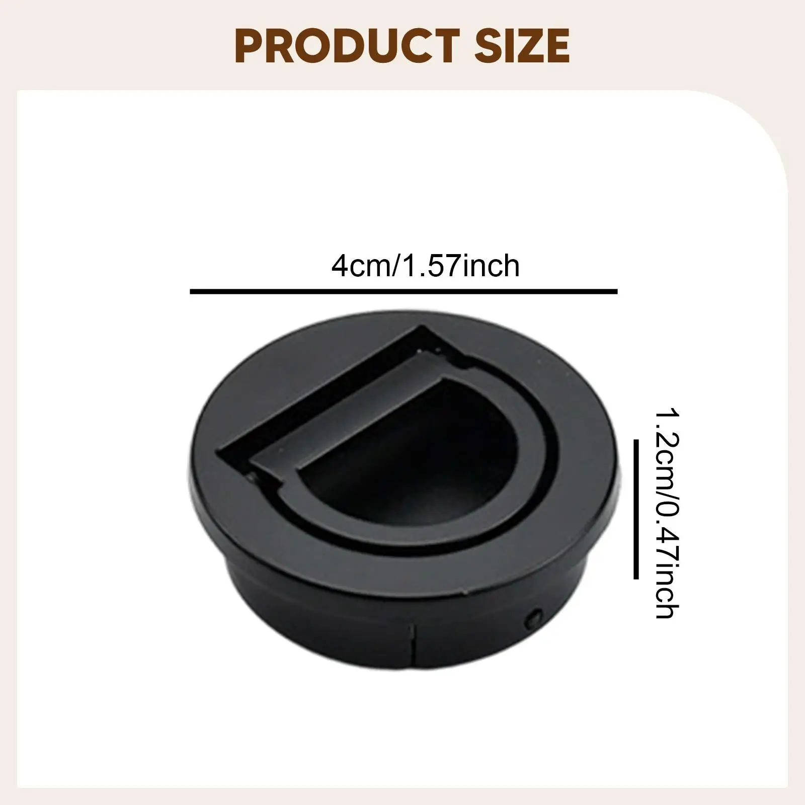 Flush Ring Pull Handle Recessed Pull Handle Easy Installation Versatile for Tatami