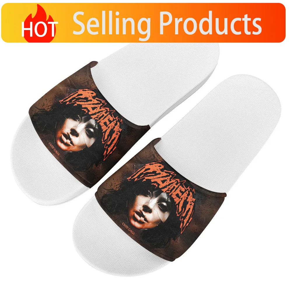 Mayhem Lady Gaga Shoes Flip Flops Home Slipper Mens Women Teenager Family Slippers Bathroom Pool Casual Sandals Custom