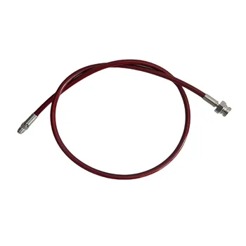 유니버설 AN3 자동차 강철 와이어 제직 유압 브레이크 호스 파이프 남성 M10x1 여성 자동차 Cluch 오일 라인 브레이크 강철 Throat1/8