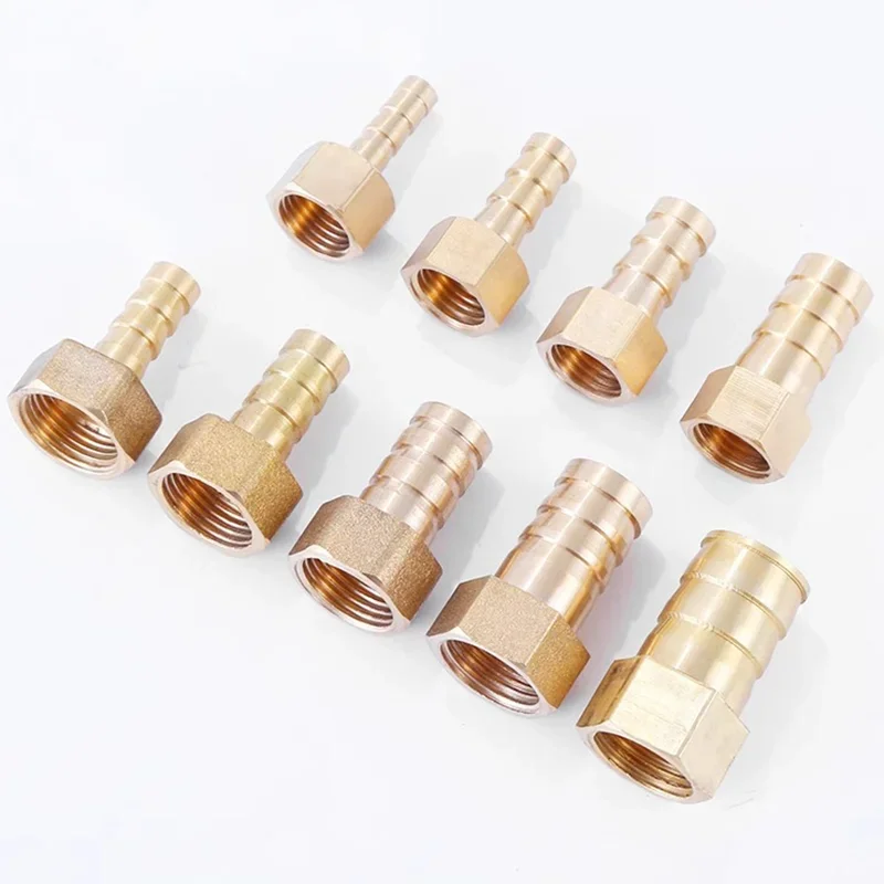 3/4 BSP Female Thread Pagoda Connector Hose Barb Connector Hose Tail Thread PC Brass Water Pipe Fittings 6 8 10 12 14 16mm