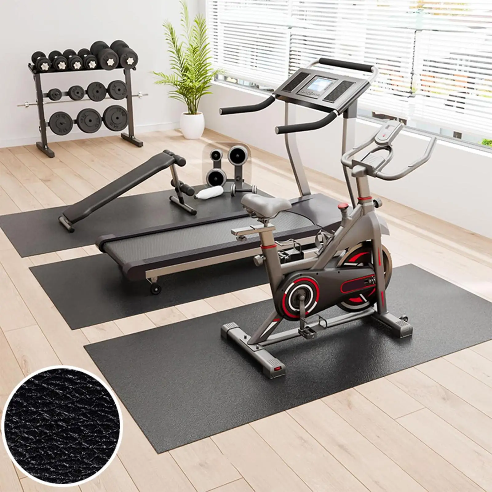 Waterproof Treadmill Mat Thick Foam Exercise Equipment Mat for Home Gym Flooring and Noise Reduction