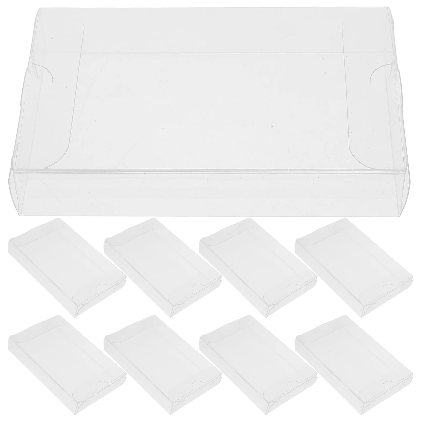 

10 Pcs Tape Storage Box Audio Case Cassette Cases Pvc Archival Blank Holder Container Preservation