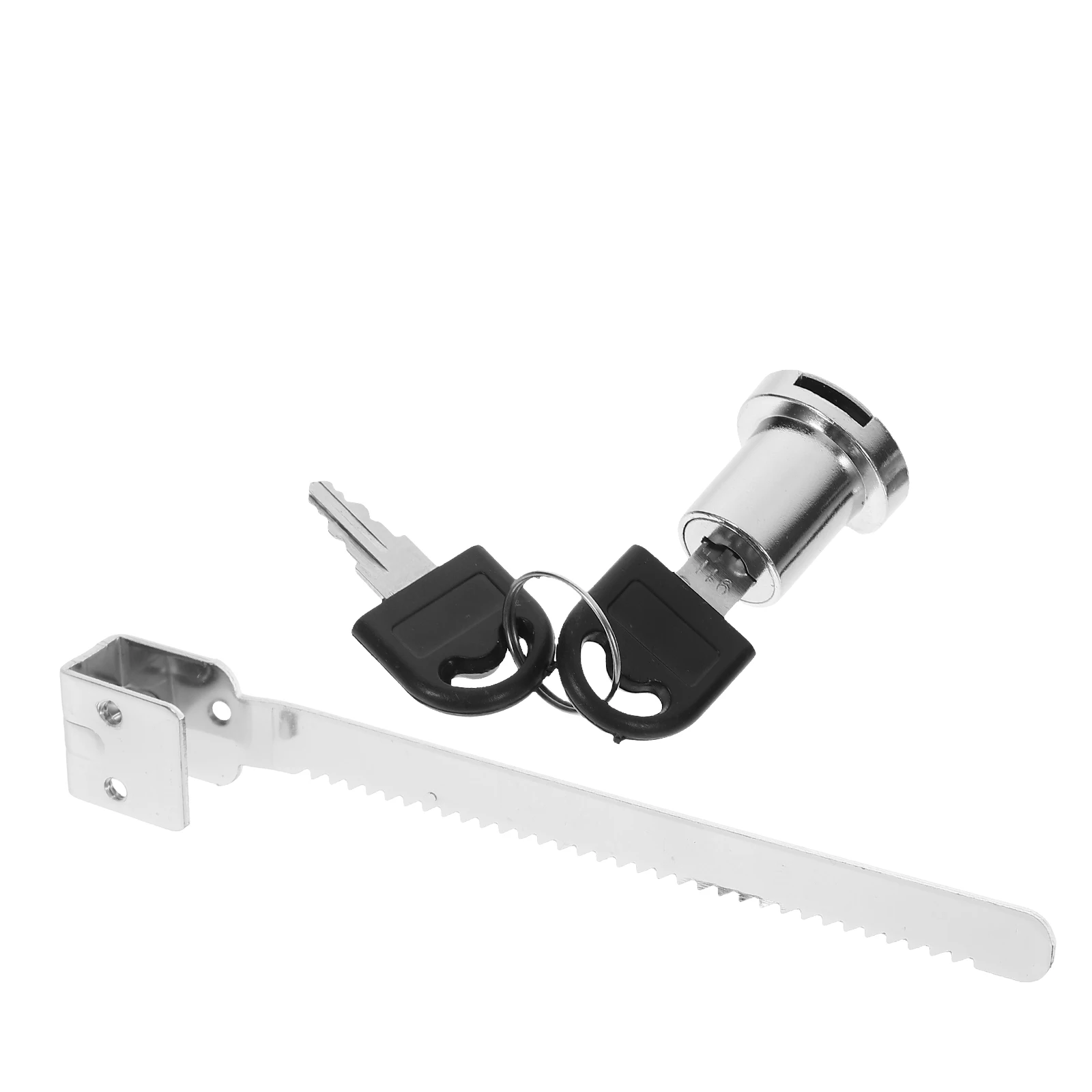 

2pcs Glass Door Ratchet Lock Cabinet Locks Keyed Alike Sliding Display Case Chrome Security Locker Storage Unit Door Hardware