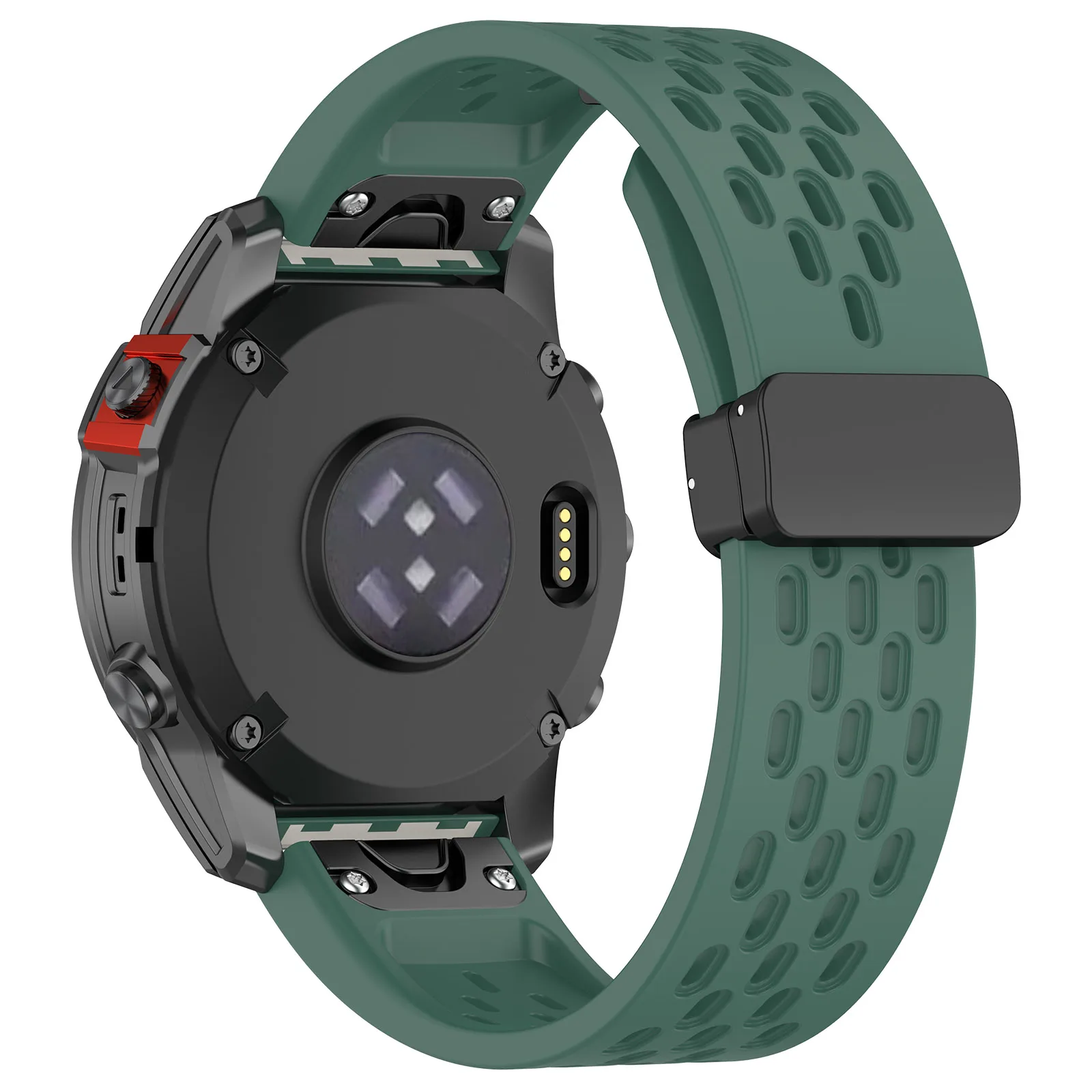 Correa de silicona para reloj Garmin fenix, pulsera con hebilla plegable transpirable de liberación rápida, 7X, 7S, 6X, 6 Pro, 6S, 5, 5X, 3HR, 26, 22 y 20mm