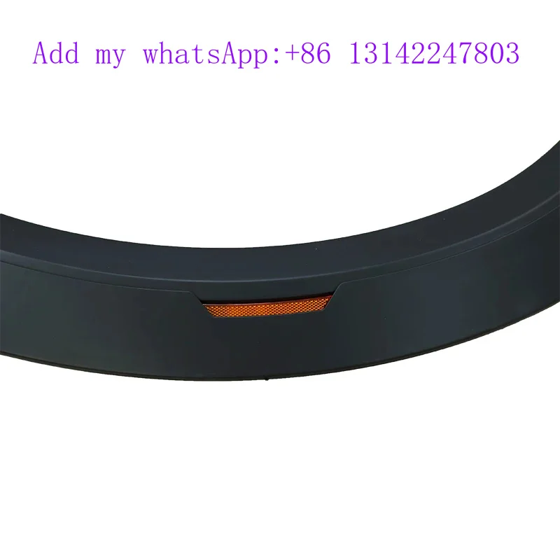 Car Fender Flares Arch Wheel Eyebrow Protector Mudguard Sticker for  NP300 2015 with Reflector