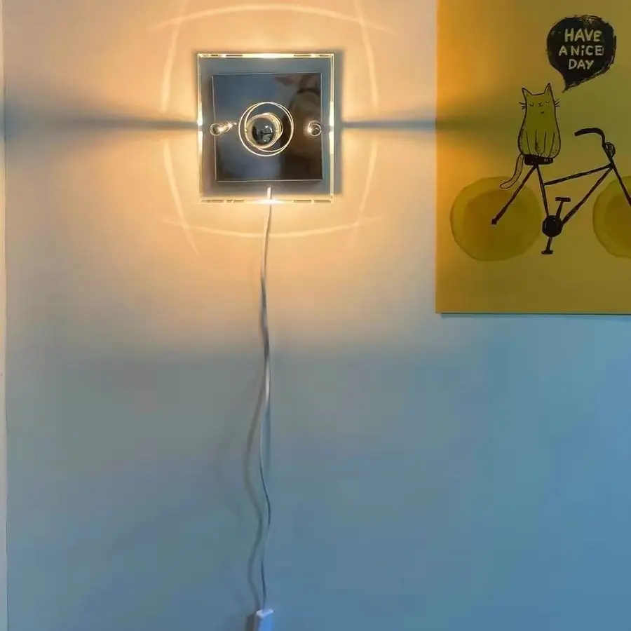 

German Geometric Wall Lamp Designer Art Installation Atmosphere Background Wall Commercial Space Restaurant