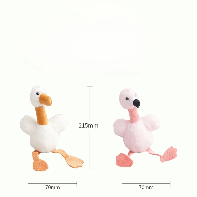 Hot Style Stuffed Animals Plush Flamingo Dumb Doll Plush Toys Key Pendant Kawaii Exquisite Juguetes Cadeau Maitresse Ecole