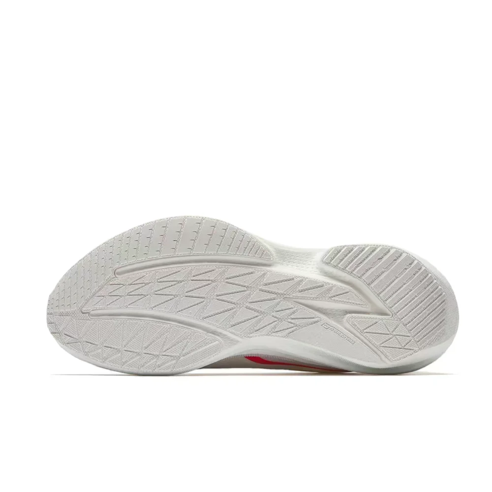 Anta MACH 5.0 Men's Running Shoes: Shock-Absorbing, Non-Slip, Durable, and Responsive, Low-Top, White and Red, 112535583R-2