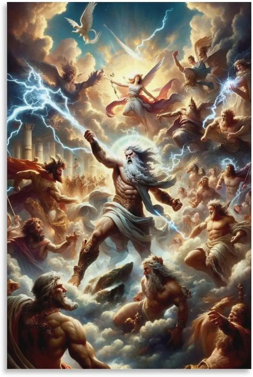 Generic Zeus Poster God (7) Canvas Wall Art Home Room Decor Poster Decorative Mural , Unframe-style