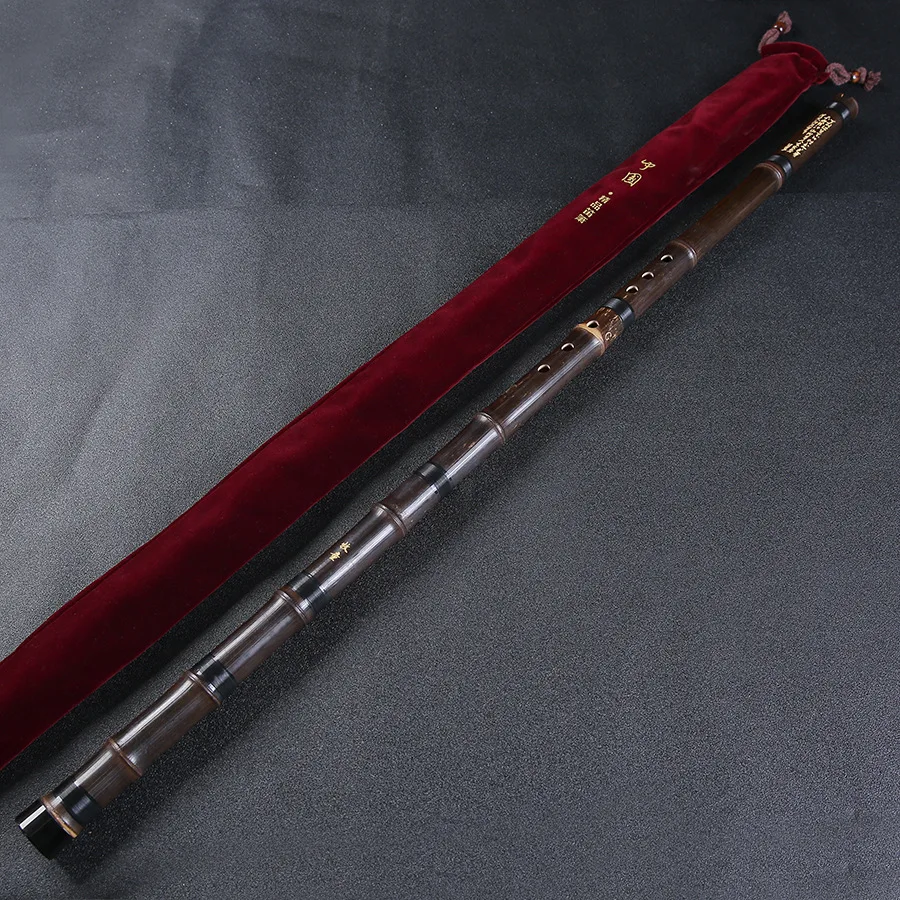 Professional 3-Section Bamboo Flute, Purple Bamboo Xiao, 6-Hole 8-Hole Dizi, Vintage 9-Section, Traditional Chinese Instrument