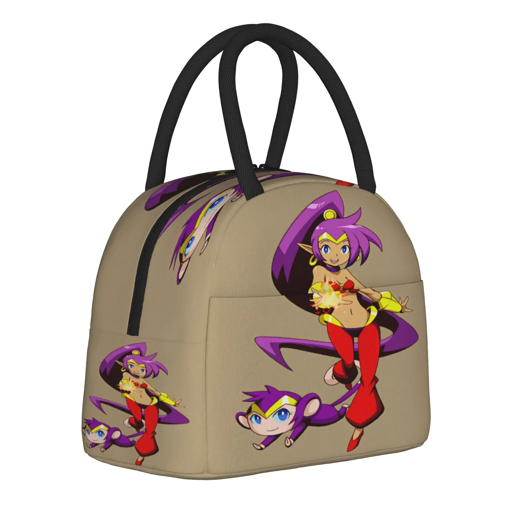 Shantae Half Genie Lunch Bag For Adult Lunch Box Aesthetic Outdoor Picnic Cooler Bag Portable Zipper Waterproof Tote Food Bags
