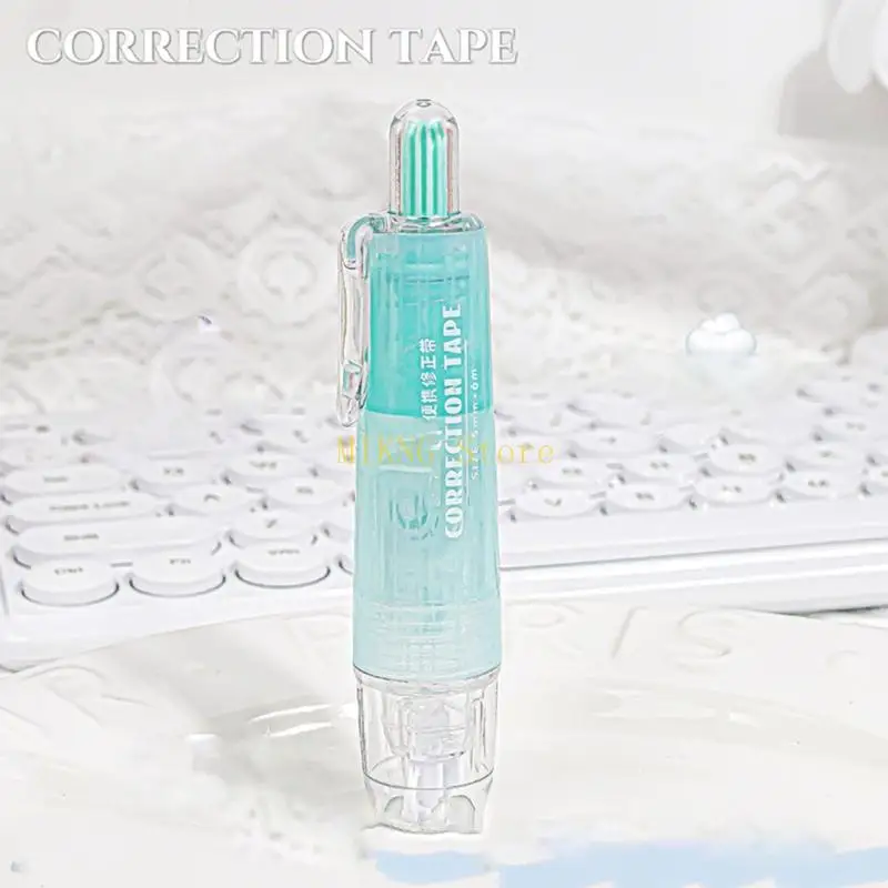 4PCS 6mx5mm เทปลูกกลิ้งแก้ไขทั้งหมด 24m สีขาวออกเทปการแก้ไขที่ดีที่สุดขาย