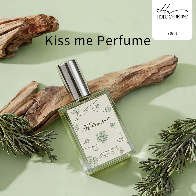 Perfume Kiss Me Fresh Woody Floral para Mujer, Aroma a Rosa, Iris y Pomelo, Fragancia Ligera y Duradera para Citas, Fiestas y Salidas