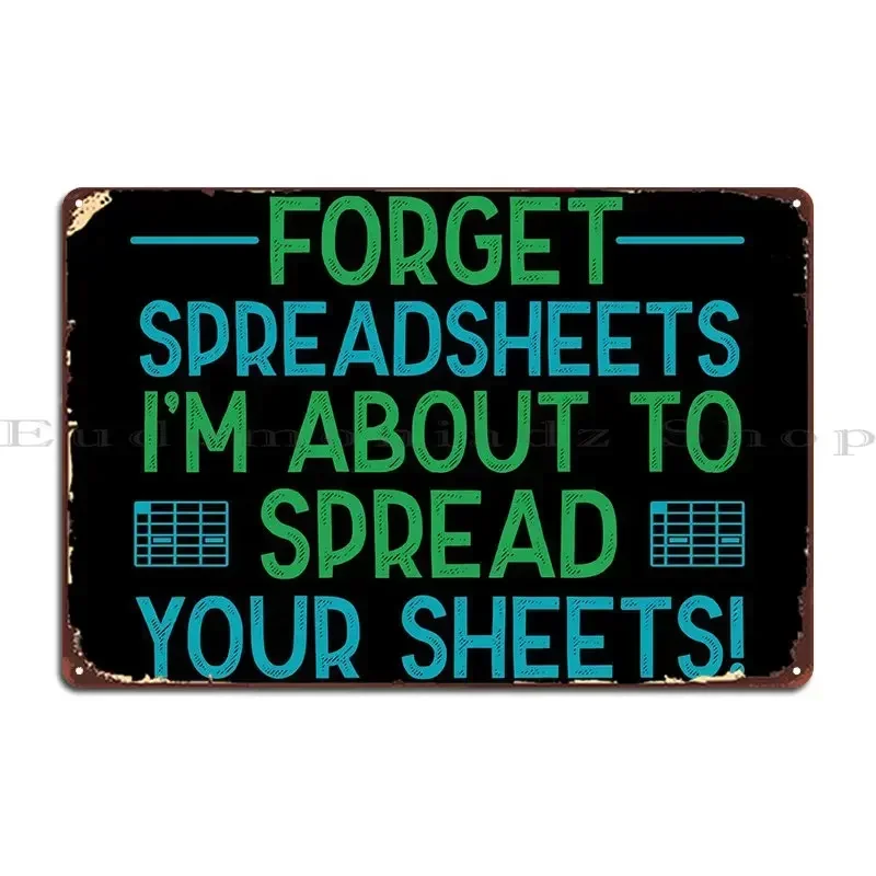 Accountant Bookkeeper Metal Sign Designing Club Bar Wall Decor Designs Club Tin Sign Poster