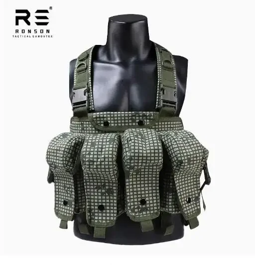 Desert Nighttime Camouflage AK 47 Magazine Tactical Chest Rig Oak Leaves Mexico Flecktarn