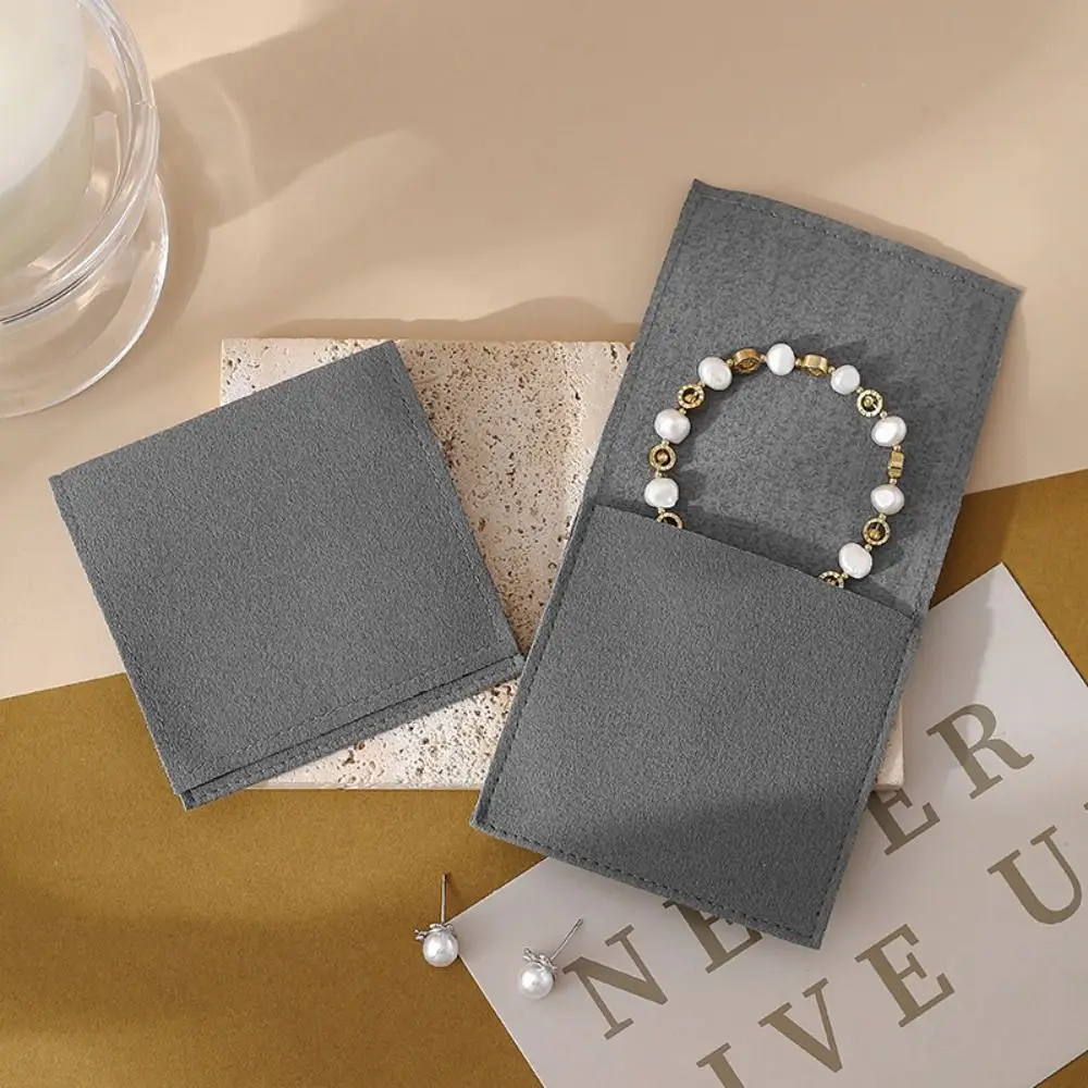 5 قطعة مجوهرات المخملية التعبئة حقيبة سوار قلادة سعة كبيرة صندوق عرض المجوهرات خواتم أقراط حامل مجوهرات المنظم #3