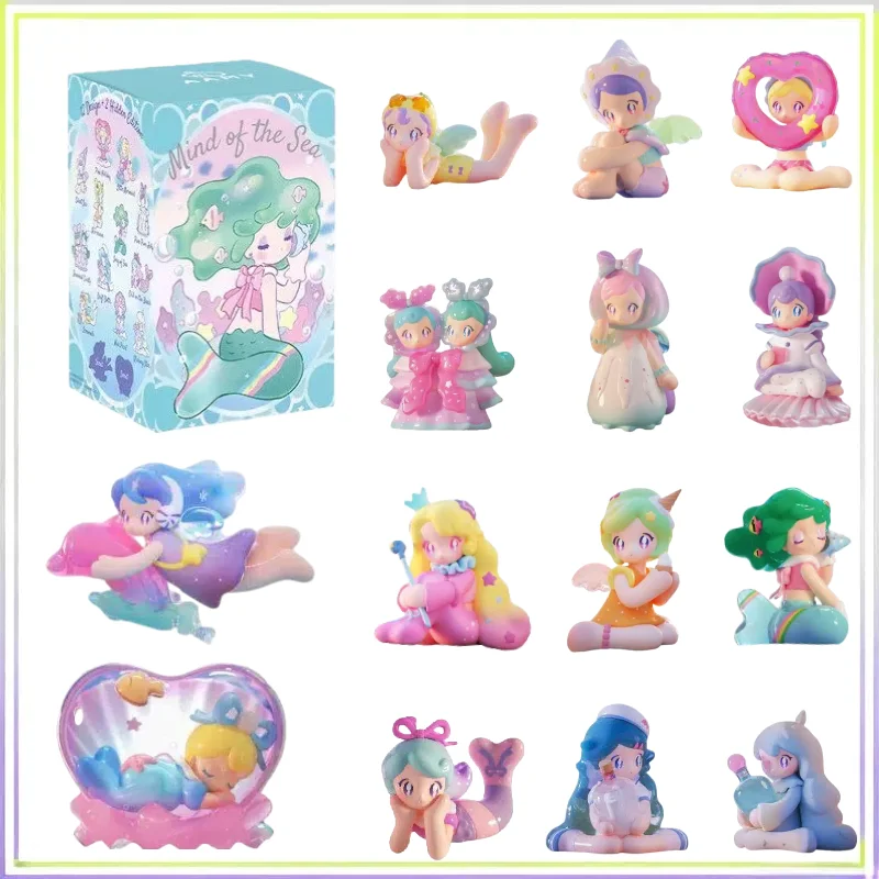 

Подлинная серия Aamy Longing For The Sea, слепая коробка, единорог, загадочная коробка-сюрприз, милая фигурка, модный детский подарок на день рождения